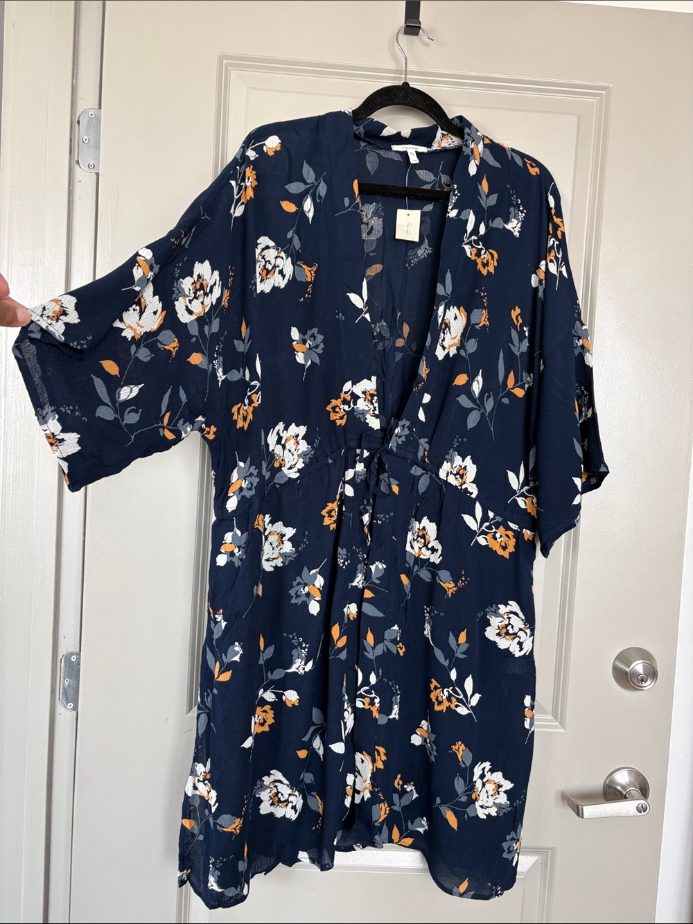 Floral Kimono Poolside Resort Vacation Cover Up Maurices NWT Size L/XL